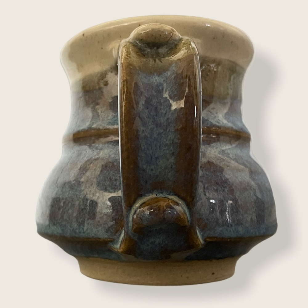 Beautiful ceramic glazed mug, small. Handmade